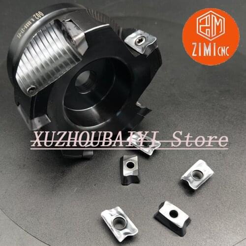 TFM90AP 580-27R-17 milling cutter disc 5 blade face milling cutter + 10pcs APMT170516 carbide milling blade CNC milling machine