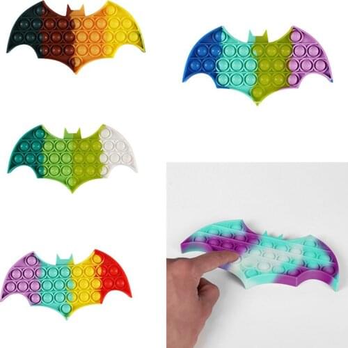 Fidget Toy Halloween Bat Shape Pushs popete Bubble Board Fidget Anti Stress Sensory Squishy Simple Dimple Antistress juguetes