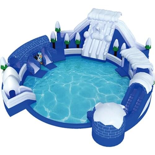 Customized size water park project slide and pool amusement park