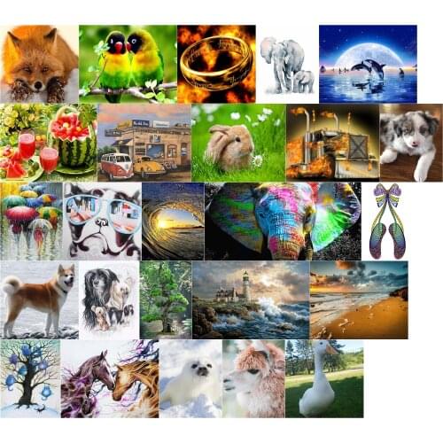 Y05852 dog glasses cross stitch kit people 18ct 14ct 11ct count print canvas stitches embroidery DIY handmade needlework