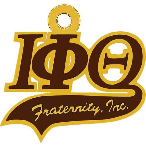 New arrival brown enamel Greek letter IOTA PHI THETA fraternity INC metal pendant college society conference party jewelry charm