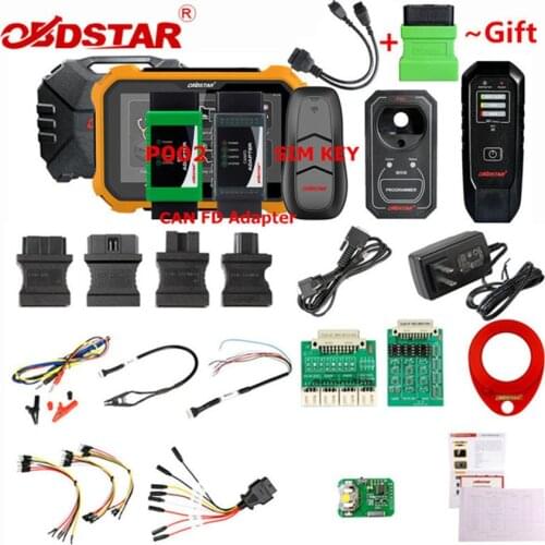 OBDSTAR X300 DP Plus X300 PAD2 C Package Full Version Support ECU Programming with P001 R-enault Convertor and FCA 12+8 Adapter