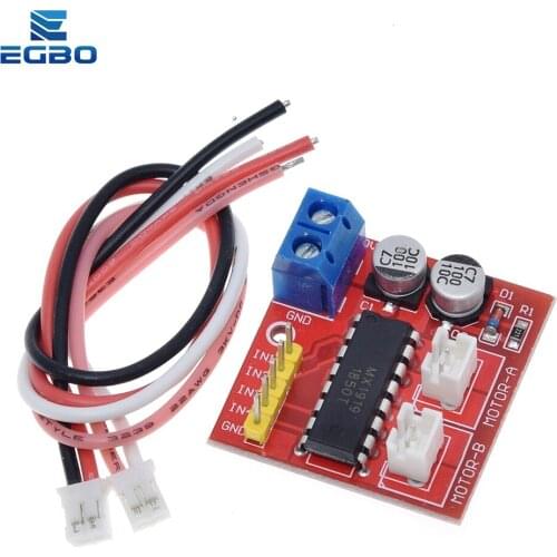 1PCS 2.5A Dual bridge brushed DC motor Drive Controller Board Module for Arduino smart car robot Low power consumption MX1919