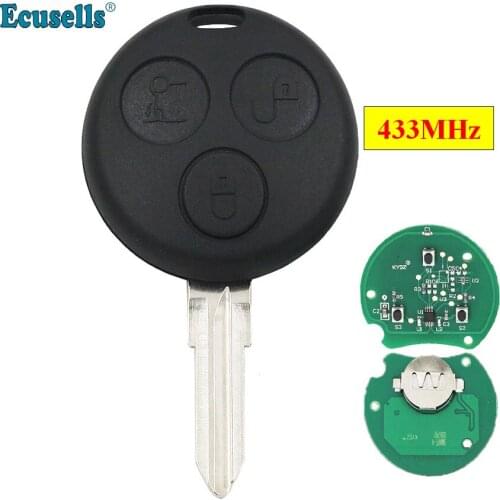 3 buttons full remote key fob for Mercedes-Benz Smart City Fortwo Passion Pulse Rpadster