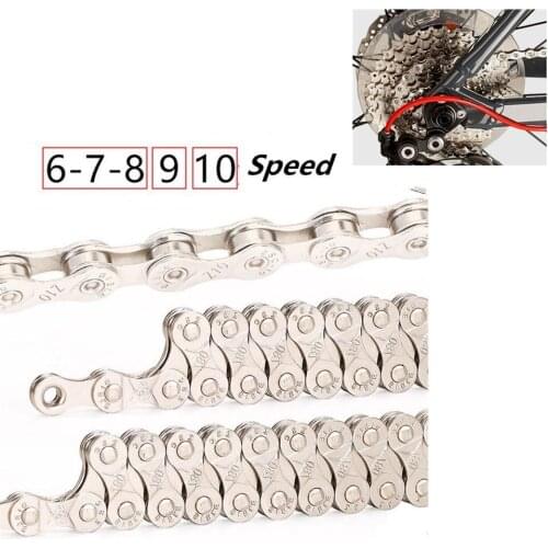 6/7/8/9/10/11 Speed Bicycle Chain Adjustable Cycle Bike Chain For 24/ 27/30/33 Speed MTB Road Cycling Accessories Single Speed