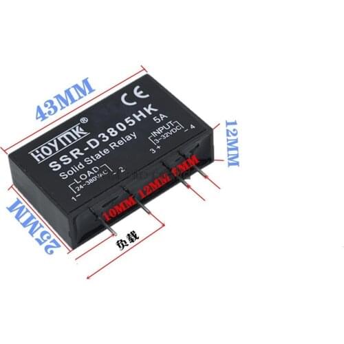 SSR-D3803HK SSR-D3808HK SSR-D3805HK Solid State Relay PCB Circuit board Dedicated with pins 3/5/8A DC-AC
