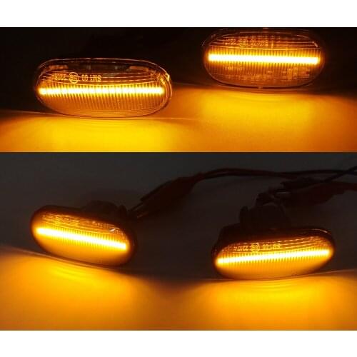 1 Pair Led Dynamic Side Marker Turn Signal Light Sequential Blinker For HONDA Prelude CRX S2000 Integra Fit Del Sol Acura Civic