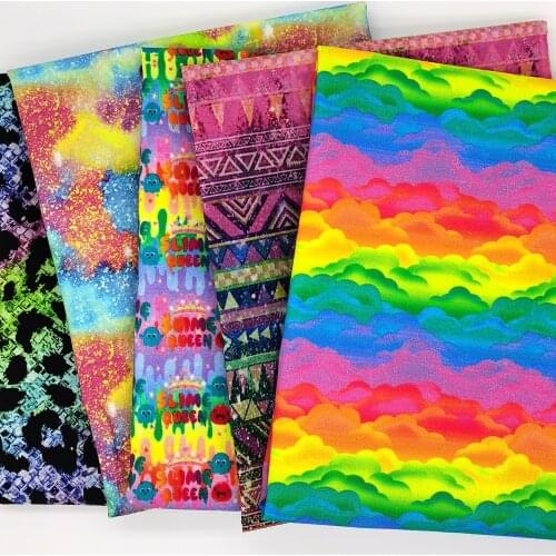 Polyester Cotton Material Fabric Rainbow Gradient Color Patchwork Tissue Sewing Quilting Fabrics Needlework DIY Handmade,c15024