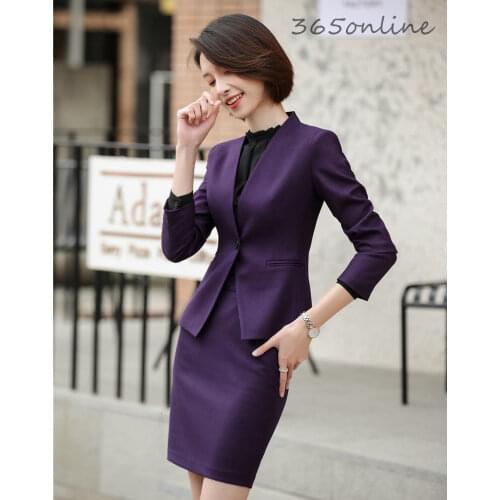 Ladies Office Work Wear Suits Autumn Winter Professional Women Blazers High Quality Fabric Uniform Styles Business Pantsuits