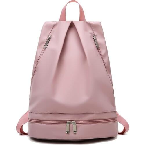 Women Sports Backpack Swimming Gym Trainning Bag Fitness Gear Sport Equipment Storage Beach Bag Wet-Dry Seperate Zone