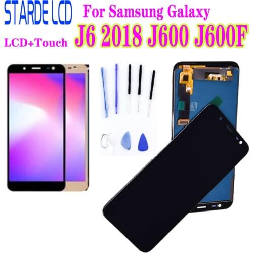 5.6 inch For Samsung Galaxy J6 2018 J600 J600F J600Y LCD Display and Touch Screen Glass Pannel Assembly Can adjust Brightness