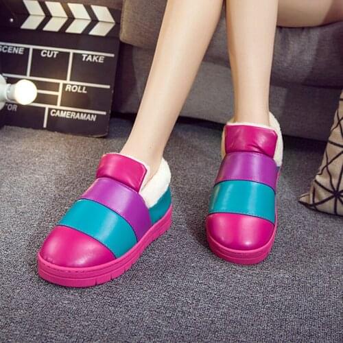 Cow Leather Winter Couples Indoor Slippers Livingroom Heel Protective Anti-Slip Warm Home Causal Slippers for Men and Women