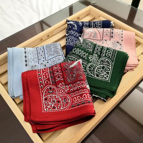 100% Silk Scarf Shiny Bandana Womens Vintage Floral Animal Print Scarf Small Neck Hair Kerchief Headband 20.8x20.8 inches