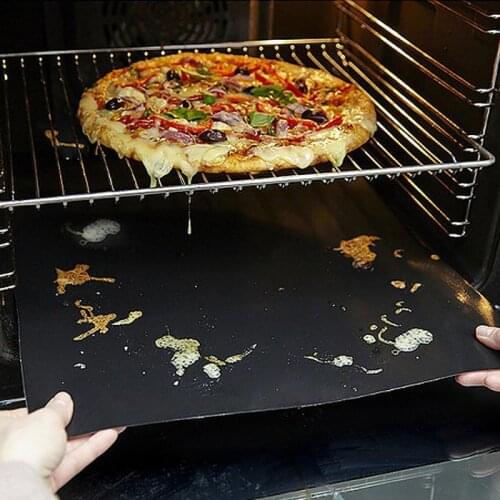 2Pcs Non-stick BBQ Grill Mat 40*33cm Baking Mat Cooking Grilling Sheet Heat Resistance Easily Cleaned Home Kitchen For Party