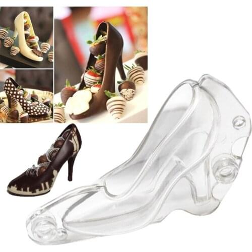 3D Ladies High Heels Chocolate Mould DIY Fondant Cake Mould Baking Accessories Tool Goods for The Kitchen Mold for Chocolate