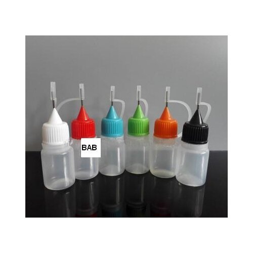 Free Shipping 10 pcs/Lot empty plastic 5ML steel needle embeded Drppper Bottles/Liquid Dripper/Plastic Bottles/dispensing bottle
