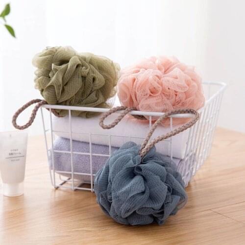 Large Size Solid Bath Balls Rich bubbles Body Flower Bath Sponge Shower Brush Body Wash Scrubber Mesh Soft Puff