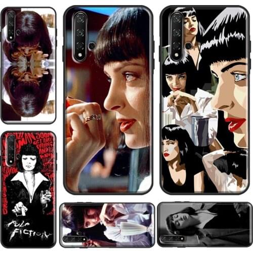 Mia wallace Pulp Fiction Case For Huawei Y6 Y7 2019 Nova 5T Funda For Honor 10i 10 Lite 20 Pro 8X 9X 7A 8A Case
