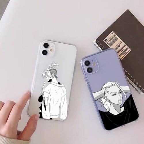 Tokyo revengers Phone Case For iphone 12 11 mini x xs xr pro max 8 7 6s 6 5 5s 5c se plus Transparent soft