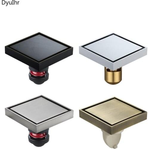 Bathroom accessories, invisible floor drain, deodorant, all copper inlaid tiles, bathroom large displacement floor drain DyuIhr