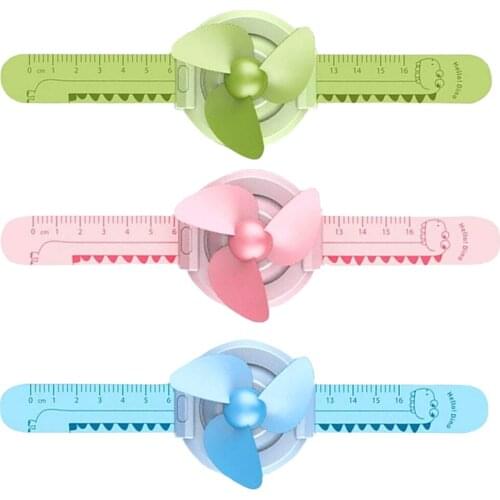 Summer Mini Fan Wearable Personal Wrist Fan Watch Toys 4W for Kids Students Gift
