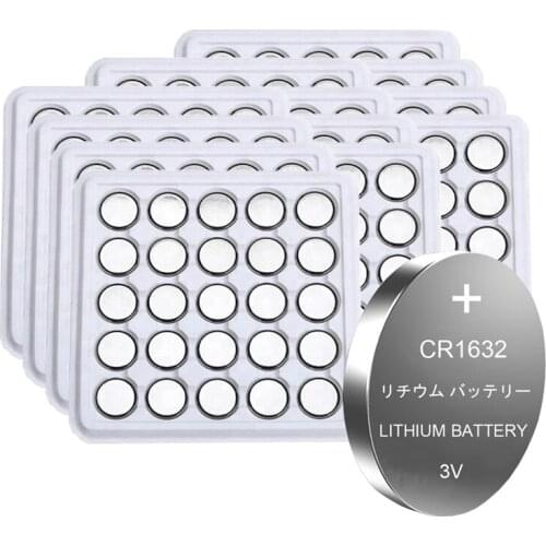 300pcs CR1632 CR 1632 3V Li-ion Lithium Battery DL1632 BR1632 ECR1632 GPCR For Toy Calculator Watch Button Cell coin