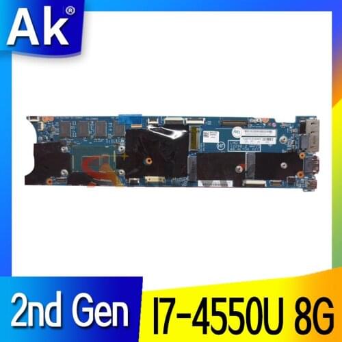 For Lenovo ThinkPad X1 Carbon 2nd Gen Laptop motherboard 12298-2 with CPU I7-4550U TPM 8GB FRU 00UP987 100% Fully Tested