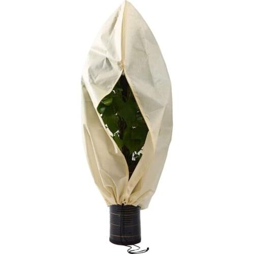 Freeze Protection Plant Covers Cubierta Vegetal Anticongelante Bag Zipper Non-woven Fabric Gardening Drawstring For Winter