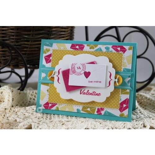 Love Envelope Shape Metal Cutting Dies Stencil Scrapbook Album Embossing For Gift Card Making Handcrafts Decor 2019