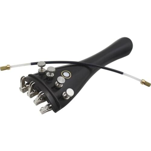 Violin Accessory Kit Violin Tailpiece Fine Tuners Tailgut for 3/4 4/4 Violin Musical Stringed Instrument Parts