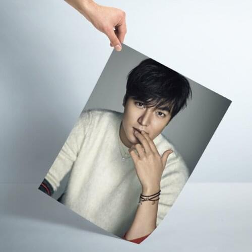 Custom Lee Min Ho Poster Wall For Living Room Art Poster Decoration Silk Fabric Bright Smooth No Frame Morden Print Wall