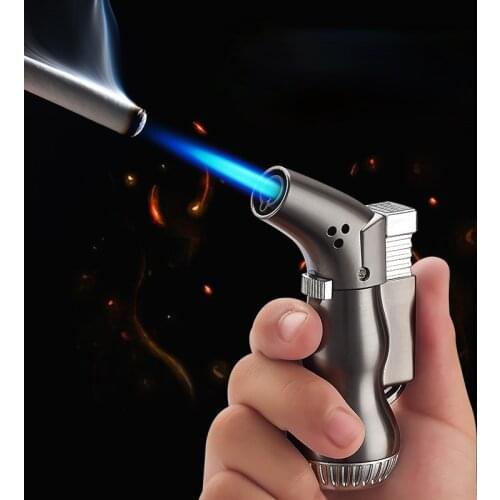 Small Gourd Straight Into The Windproof Torch Igniter Metal Small Welding Torch Spray Gun Lighter Smoking Accessories for Weed