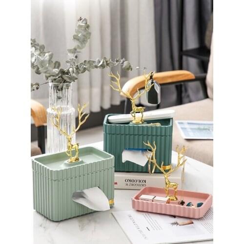 Nordic tissue box jewelry box living room coffee table luxury Hotel Club Tissue holder modern table decor wedding gift CL31102