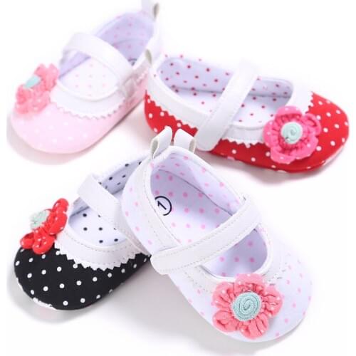 0-1 year old female baby little flower princess shoes baby toddler shoes