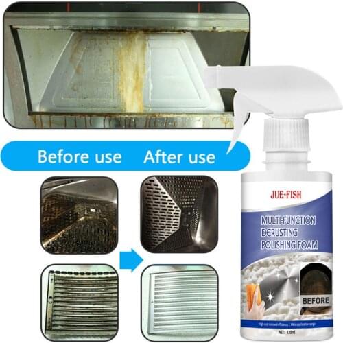 Foam Rust Remover Kitchen All-Purpose Cleaning Bubble Spray Multifunctional Foam Rust Remover Kitchen Pot Bottom Black Dirt