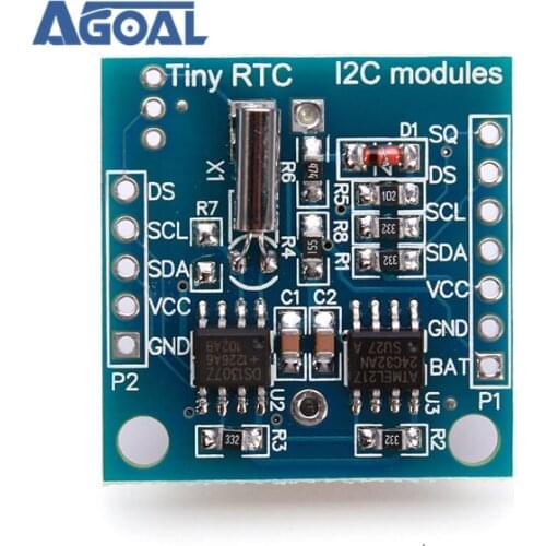 Tiny RTC I2C AT24C32 DS1307 Real Time Clock Module Board For DIY not include battery