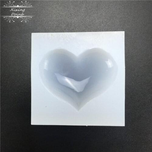 Resin mold DIY heart shape silicone soft candy mold cake decoration tool hand craft jewelry decoration tool
