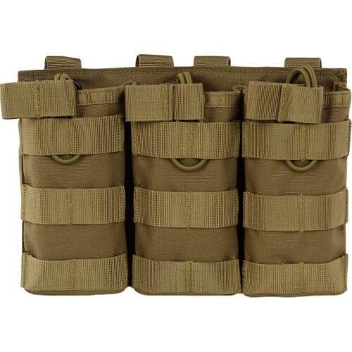 Portable Nylon Tactical Vest Molle 3 in 1 Accessory Tool Bag Army Fans Outdoor Hunting Shooting Camping Interphone Triple Pouch