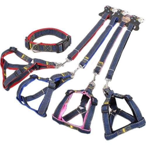 Pet Dog Traction Rope Harness Summer Cowboy Style Suitable for All Types of Dog Traction Rope Pet Dog Supplies
