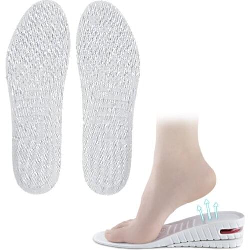 PU two-layer heightening white insole increased insole mens womens invisible movement increased cushion 3cm/4.5cm