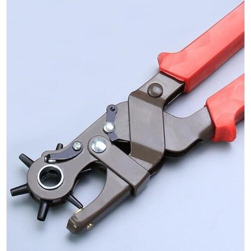 Heavy-Duty Rotary Leather Hole Punch Set for Belts Watch Band Straps Collars