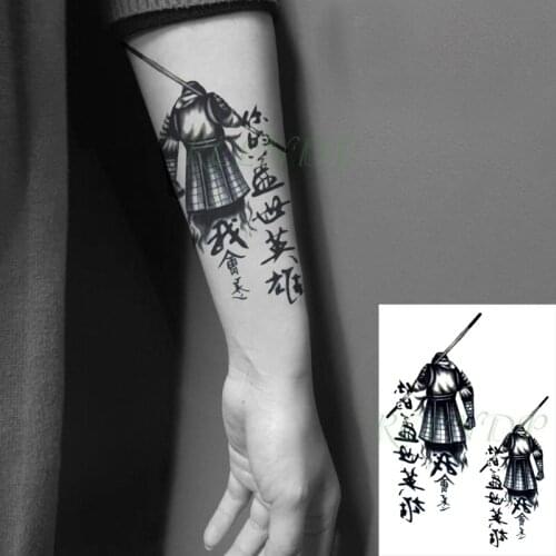 Waterproof Temporary Tattoo Sticker Movie Hero Monkey King Bar Chinese Sentence Fake Tatto Flash Tatoo Body Art for Women Men