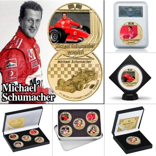 WR World Drivers' Champion Gold Plated Commemorative Coins Sports Collectibles German Racing Driver Challenge Coin Souvenir Gift