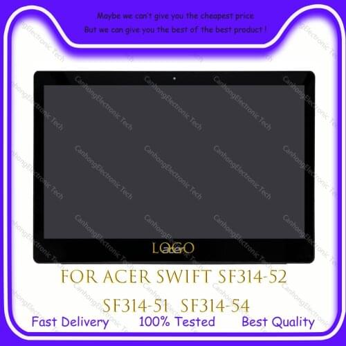 14" FHD For Acer Swift 3 SF314 SF314-52 SF314-51 SF314-54 SF314-51-31VT LCD Display Screen Matrix Laptops Assembly With Frame