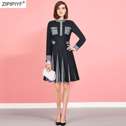 Модные платья в клетку ZIPIPIYF China At AliExpress