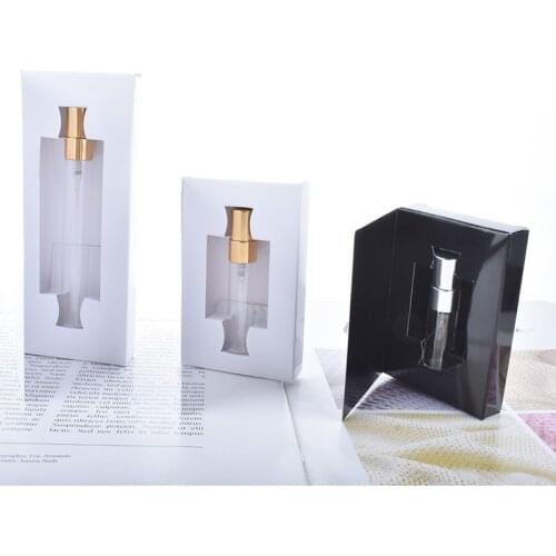 100pcs/lot Suitable size 14x114mm perfume bottle box White or Black Empty Perfume Bottle Package box No bottle