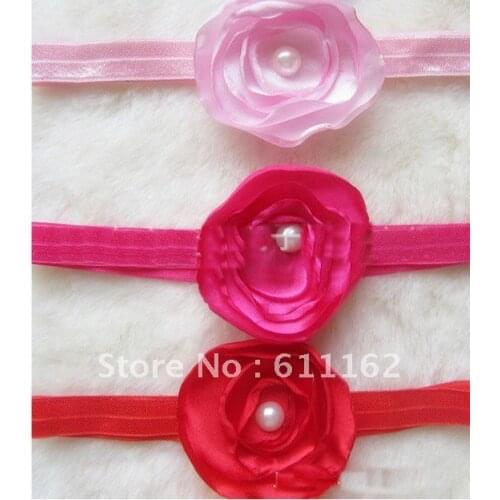 150pcs Childrens curling pearl spend face hair band, headwear, roast side spent fine hair band