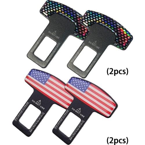 2PCS Universal Car Safety Belt Clip Car Seat Belt Buckle Vehicle-mounted Bottle Openers Car Accessories Safety Belt Buckles