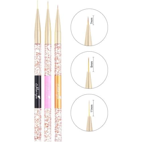 NOQ Professional Nail Brush UV Gel Pull Pen For Manicure Brushes Design Flower Drawing Painting Sequin transparent rod