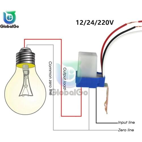 Automatic Auto On Off Switch DC 12V 24V AC 220V 10A Road Street Photoswitch Sensor Control Light Switches Controller